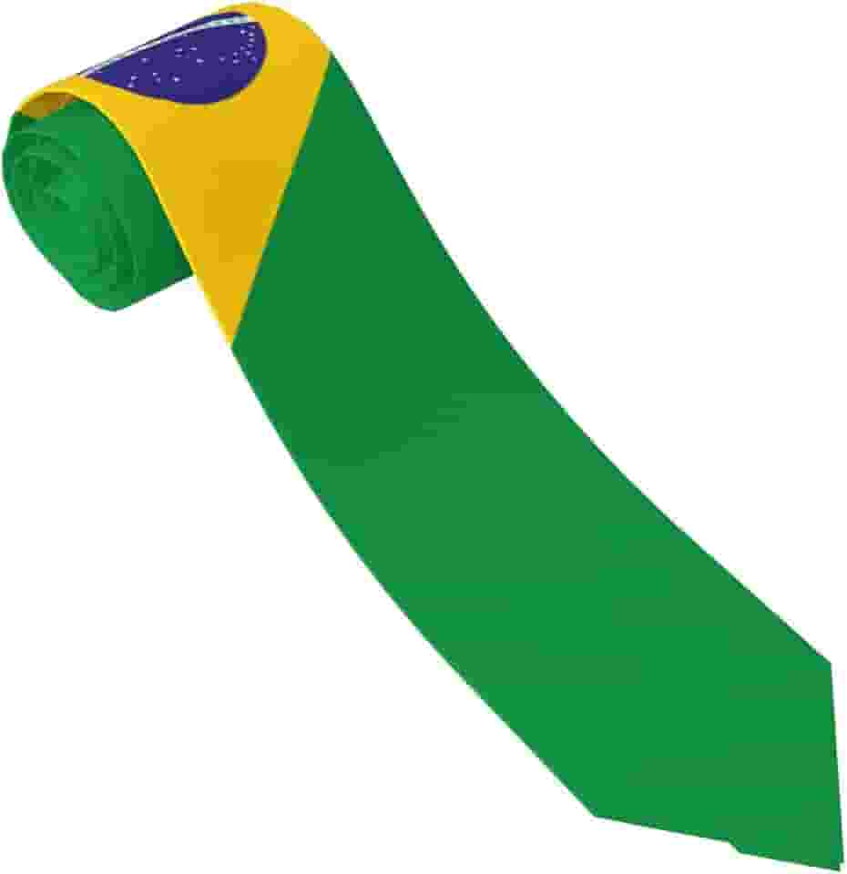 Gravata com bandeiras nacionais, confortável, macia, unissex, para casamentos, festas, presente de aniversário