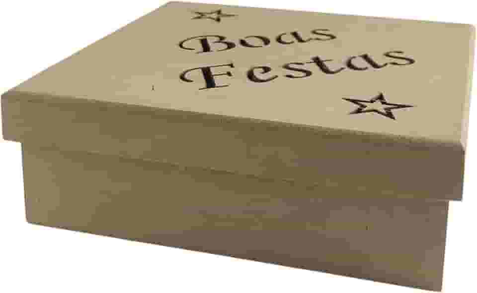 Caixa MDF Natal, Caixa de Natal MDF. Expresse Seus Sentimentos Com Esta Caixinha Encantadora. Tem o Tamanho Certo: Nem Grande, Nem Pequena. Ideal para Presentear com Mimos.
