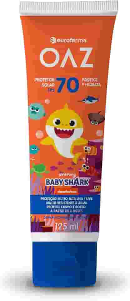 OAZ PROTETOR SOLAR BABY SHARK 70FPS 125ML