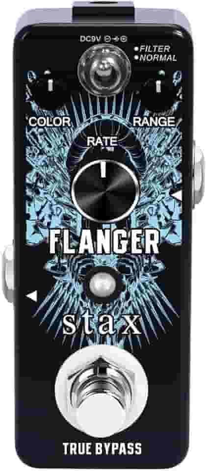 Stax Pedal de Guitarra Flanger, Efeito de Guitarra Analógico Vintage Clássico, Filtro e Normal