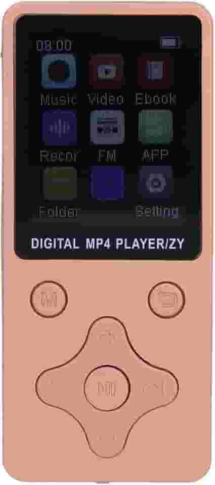 Leitor de MP3 de 64 GB, Leitor de MP3 Portátil de Som HiFi Sem Perdas Com Memória de 64 GB, Leitor de Música Bluetooth Com Tela LCD de 1,8 Polegadas Com Rádio FM e Função de