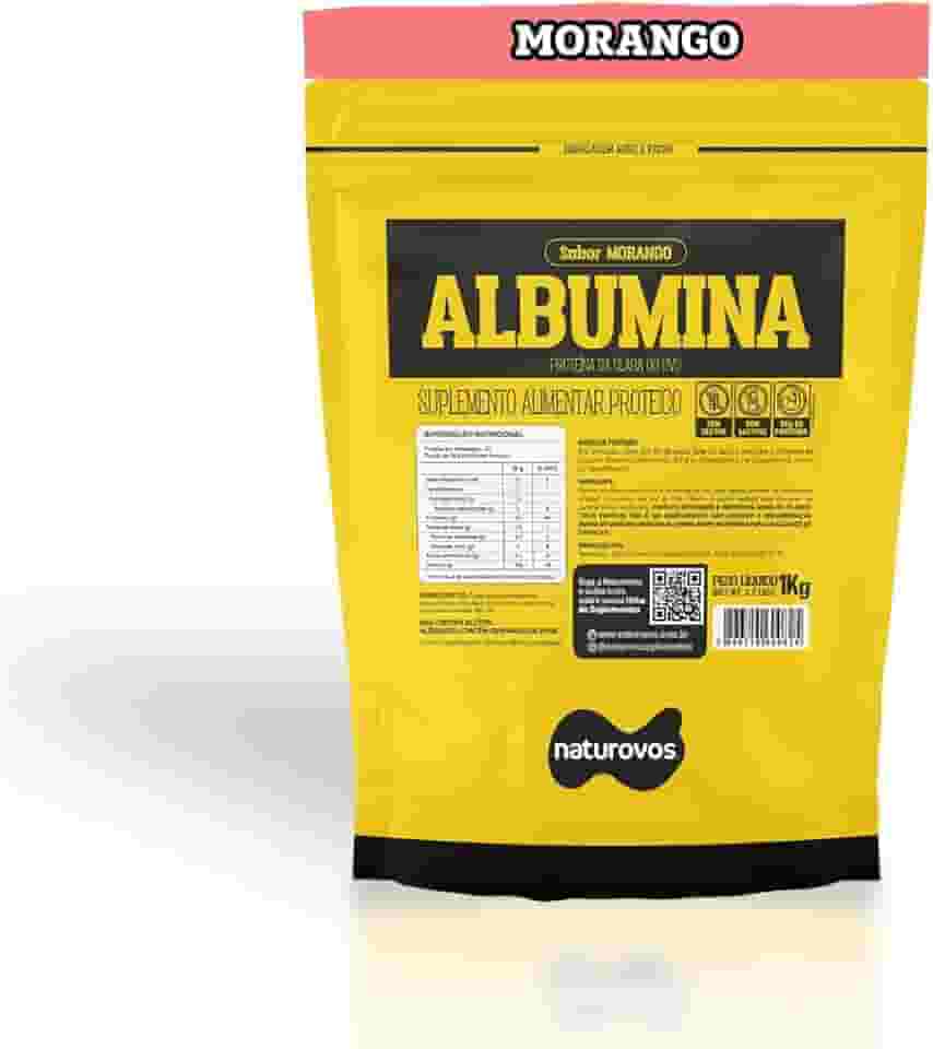 Naturovos Albumina Morango 1Kg -