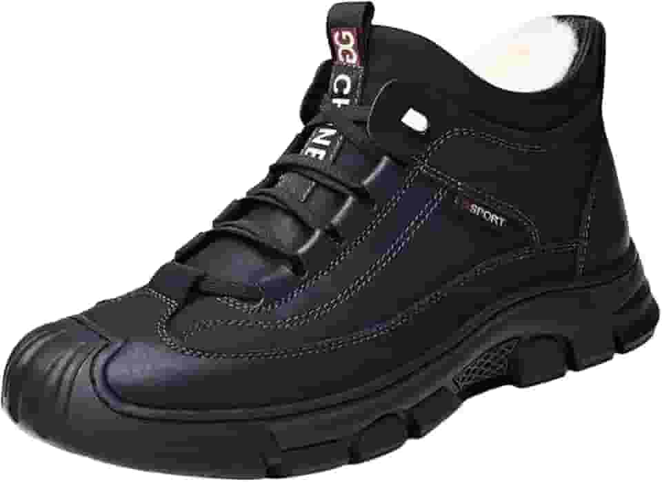 Botas de neve de inverno, botas curtas de inverno masculinas, sapatos de inverno sapatos de tornozelo para trekking