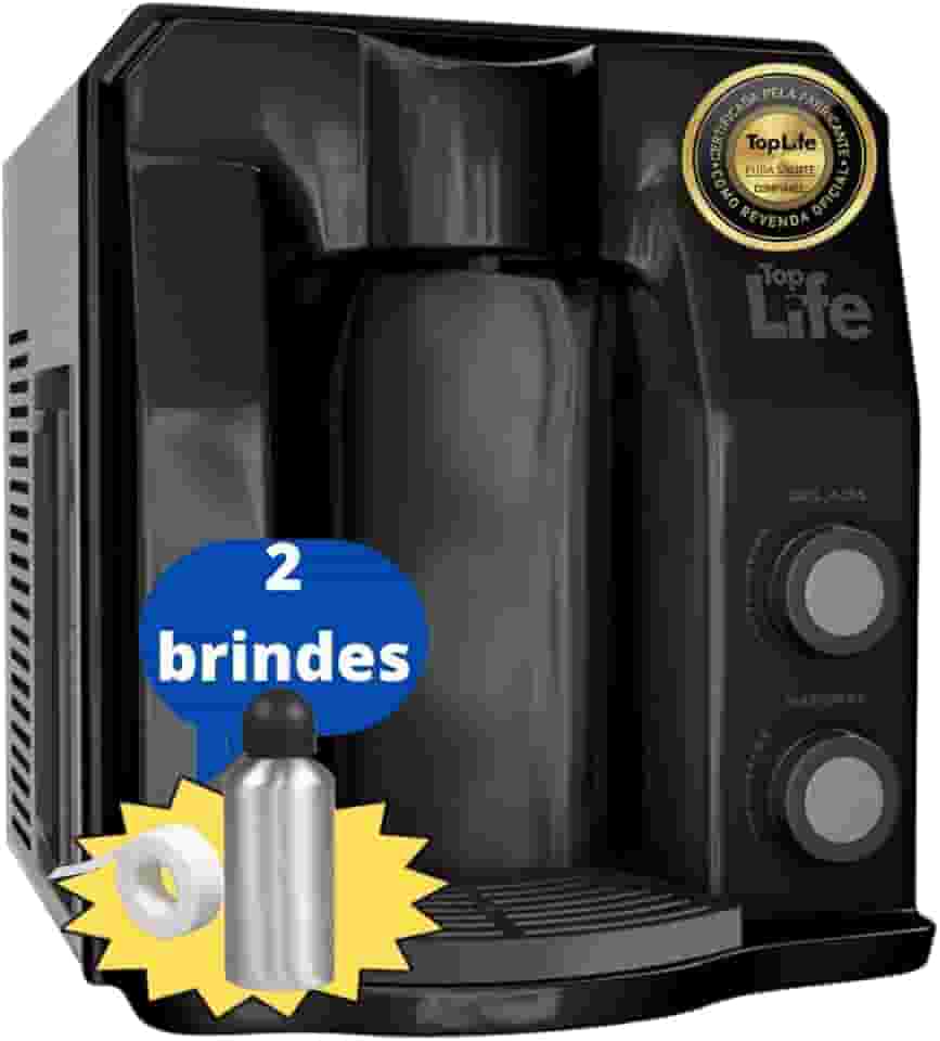 Purificador Super Água Alcalina Mineralizada Gelada Ph 9,5 Redox/Pral Negativo Flex HE - Top Life (127, Preto)