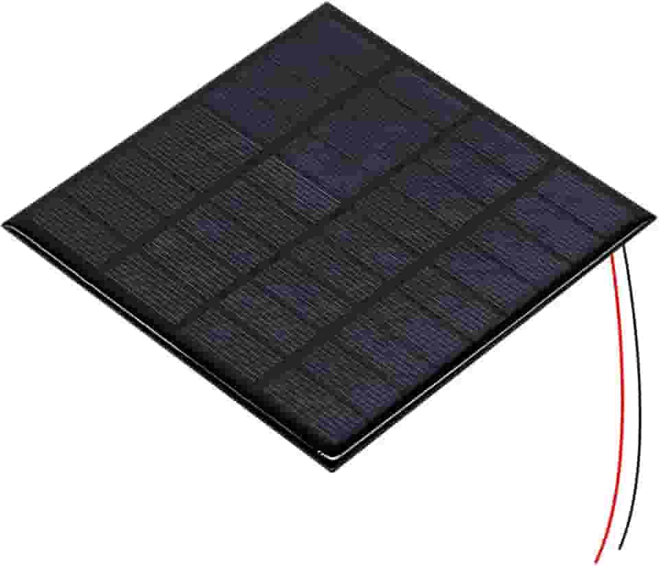 Mini Painel/Placa/Célula de Energia Solar Fotovoltaica 12v 0,250mA 3w com Fio Soldado