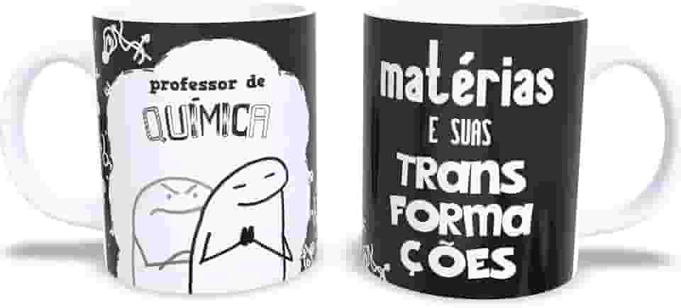 Caneca Personalizada e Divertida – Frases Engraçadas de Professor por Matéria (Quimica)
