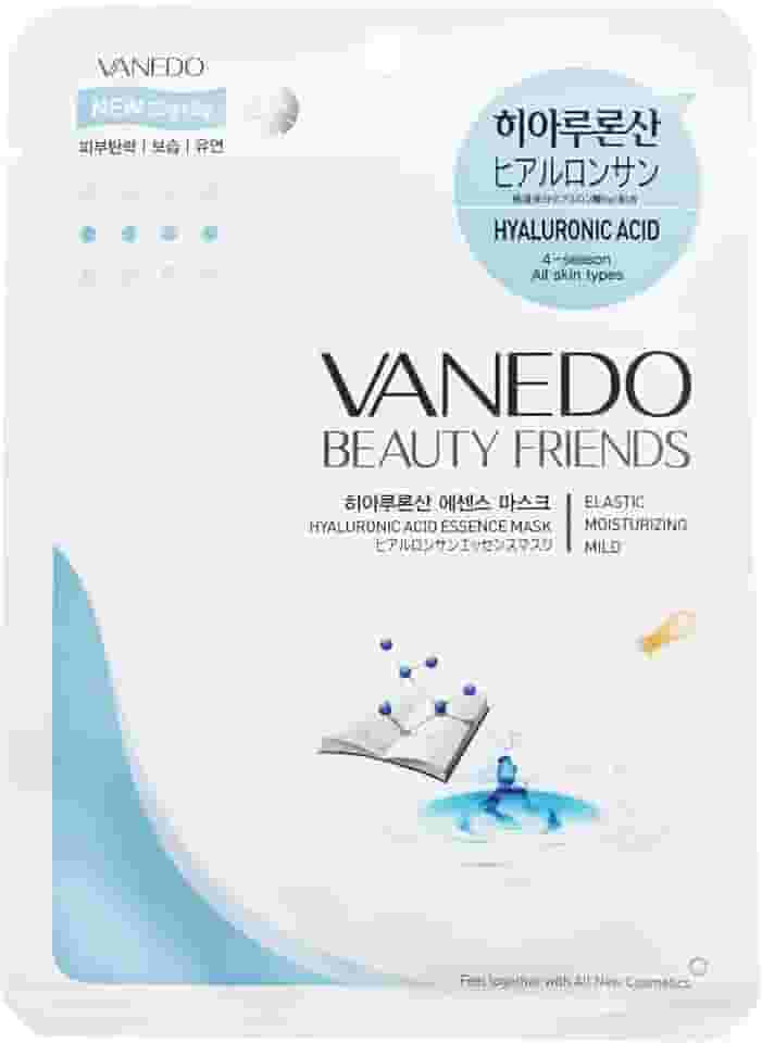 Máscara Hidratante Facial Coreana Beauty Friends - Ácido Hialurônico