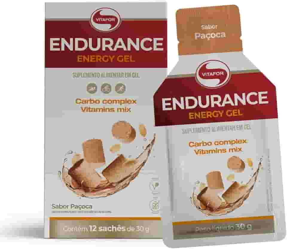 Vitafor - Endurance Energy Gel - 12 Sachês de 30g - Paçoca