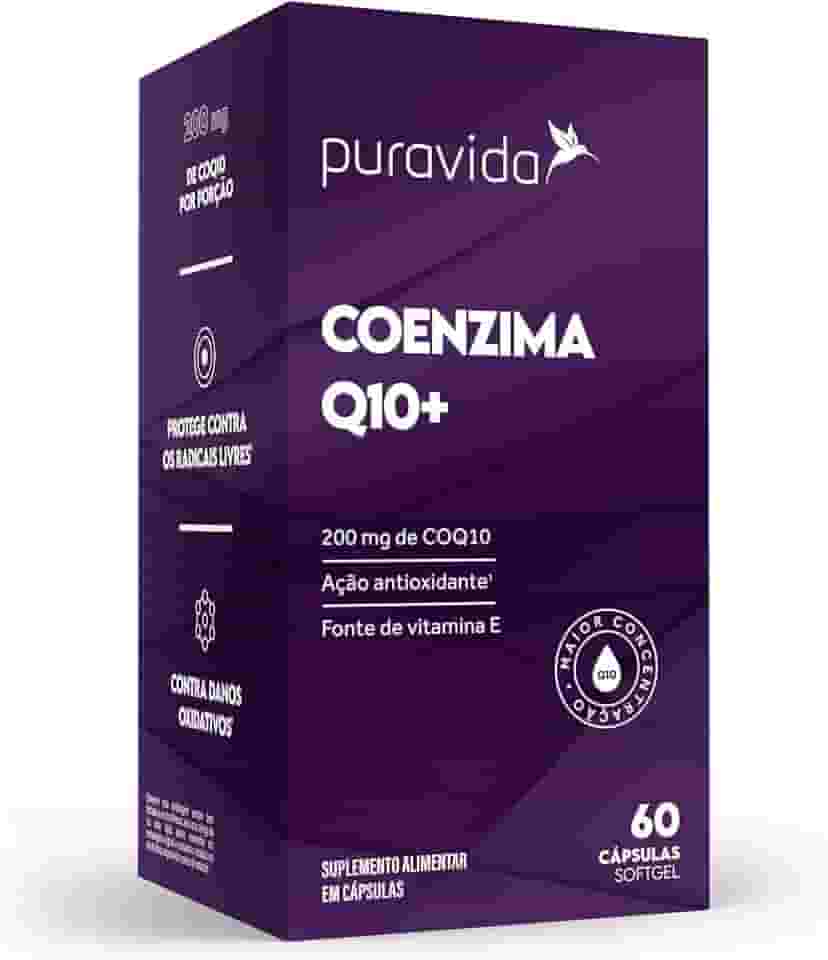 Coenzima Q10+ 200mg + Vitamina E - 60 Cápsulas - Puravida
