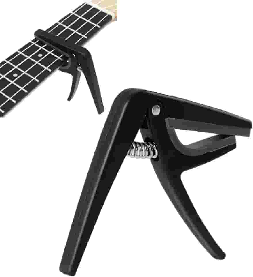 Ukulele Capo, liberação rápida mudança de tom braçadeira para guitarra acústica ukulele baixo banjo