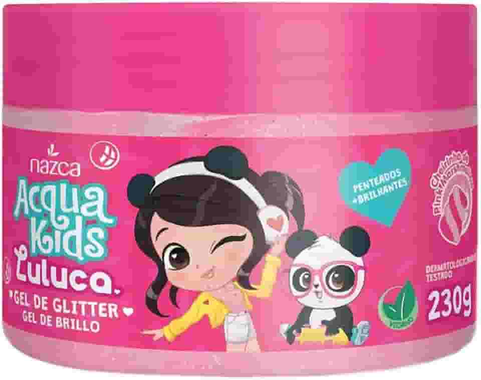 Nazca Gel Glitter Acqua Kids Nazca Luluca Para Todos Os Tipos De Cabelo 230G