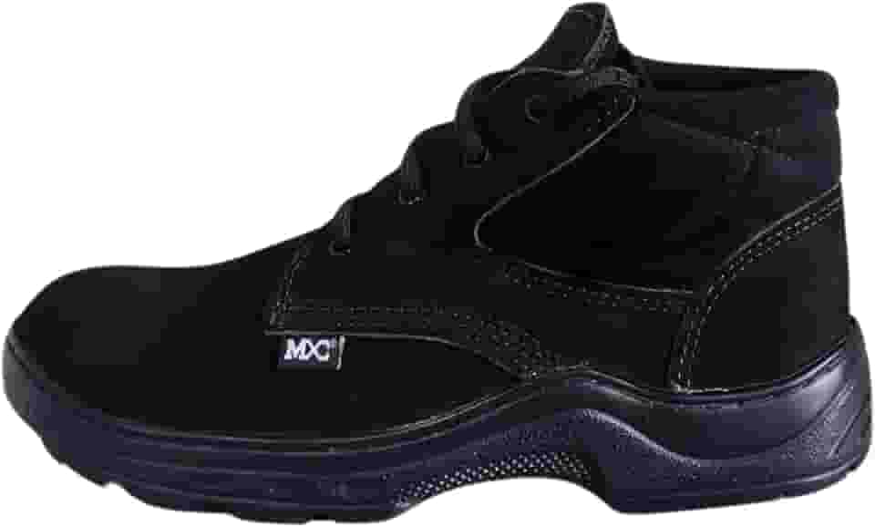 Coturno Botina Bota Couro Legitimo Trabalho EPI Segurança CA Bico PVC Masculino Feminino Unissex MXC BRASIL