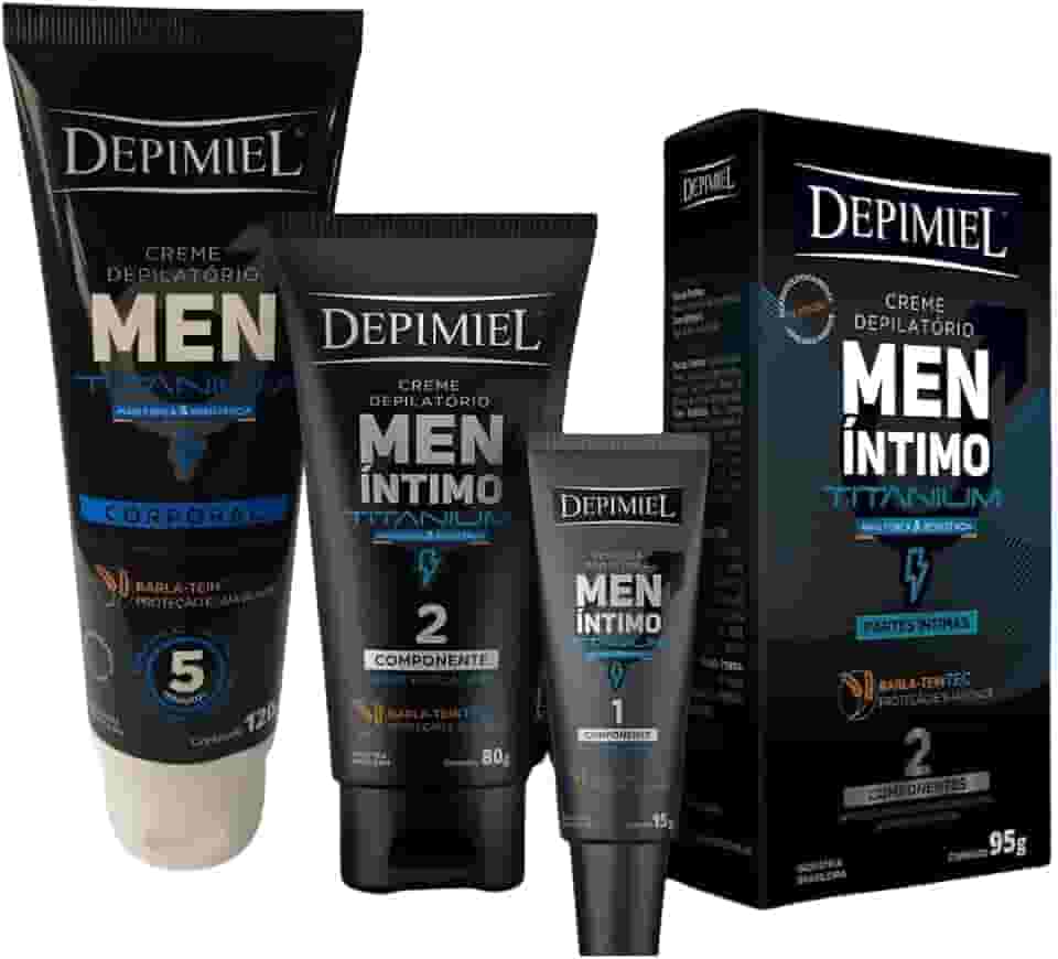 Kit Depilação Masculina Depimiel Men Intimo + Corporal