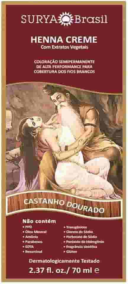 Tintura Creme Henna Surya Castanho Dourado Surya