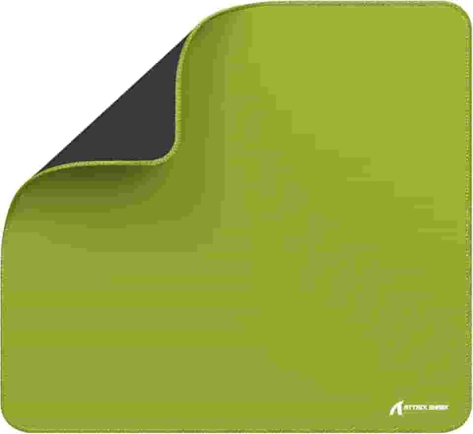 ATTACK SHARK CM02 Mouse Pad grande,revestimento resistente à água,superfície de borracha antiderrapante com controle suave e textura pesada, bordas costuradas em microfibra,450x400x4mm(Verde Claro)