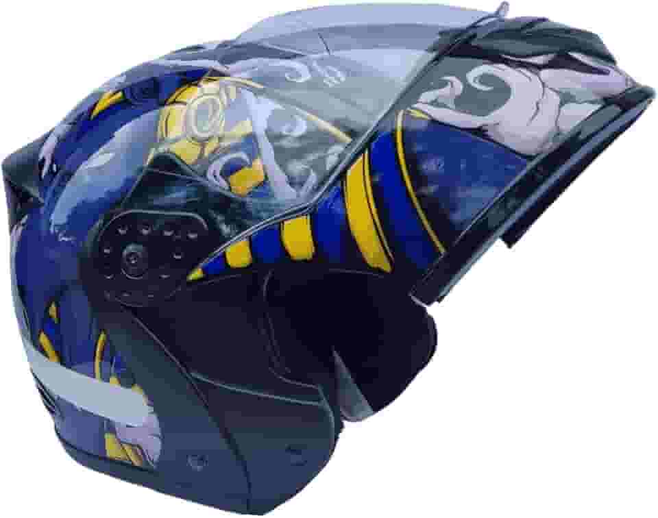 Capacete Moto Mixs Gladiator Anubis Articulado Escamoteável Robocop Motociclista Motoqueiro