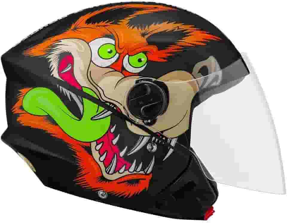 CAPACETE ABERTO PRO TORK NEW LIBERTY 3 COYOTE BRILHANTE PRETO TAM. 60