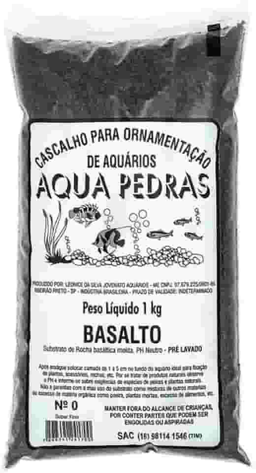 Substrato Para Aquários Aqua Pedras Basalto - Tamanho 0