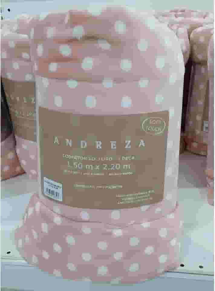 Manta Solteiro Soft Petit Poá, 220 cm x 150 cm, Antialérgica