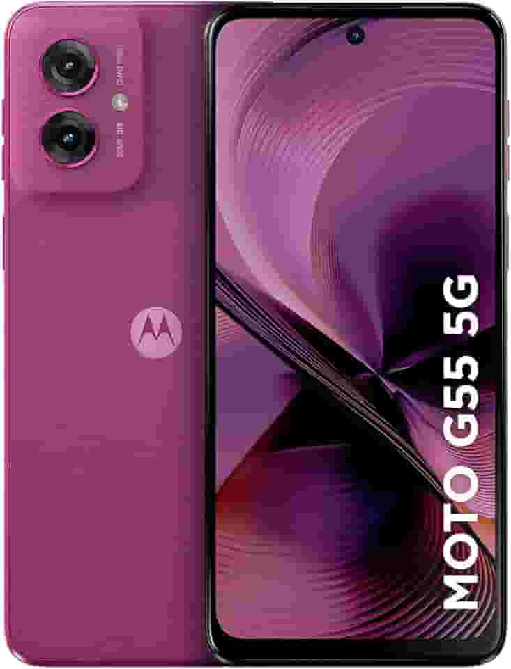 Smartphone Motorola Moto g55 5G - 256GB 16GB (8GB RAM+8GB Ram Boost) e Camera 50MP com AI NFC Tela 6.5' com Superbrilho - Rosa