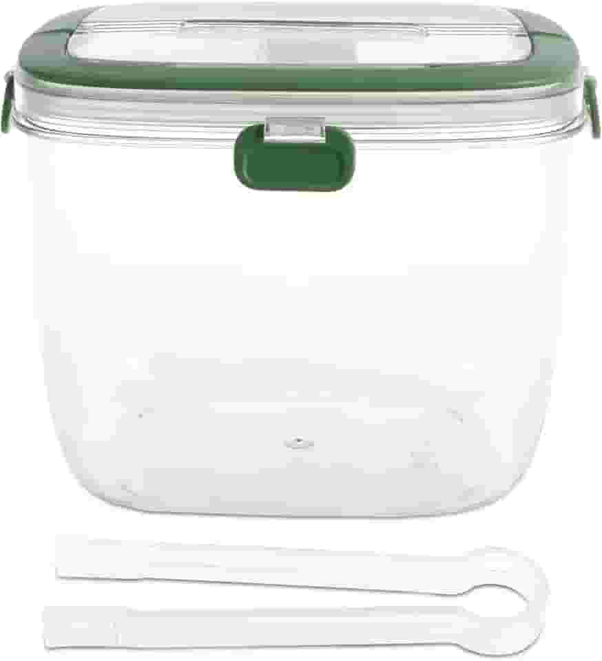 Balde de gelo com tampa e pinça selada, recipiente de balde de gelo com alça, balde de cubo de gelo de 5L, balde de vinho portátil, caixa de armazenamento de gelo para coquetéis, freezer, bar, festas