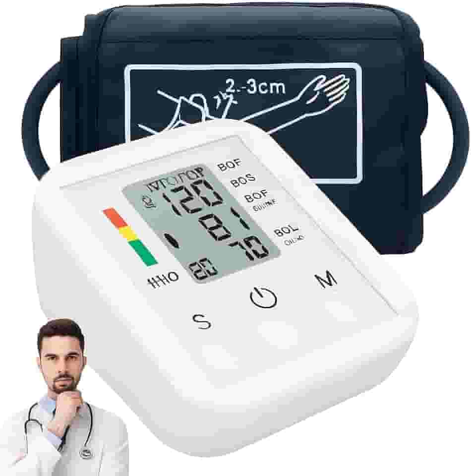 Aparelho de Pressão Arterial Digital Automático de Braço – Monitor Inteligente com Tela LCD Grande, Detecção de Arritmia, Memória para Leituras e Operação Simples