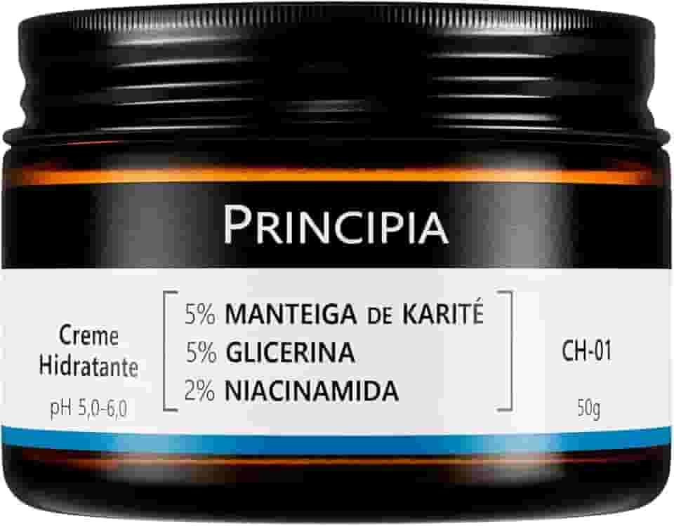 PRINCIPIA, Creme Hidratante Facial 5% Manteiga de Karité + 5% Glicerina + 2% Niacinamida CH-01 com 50g