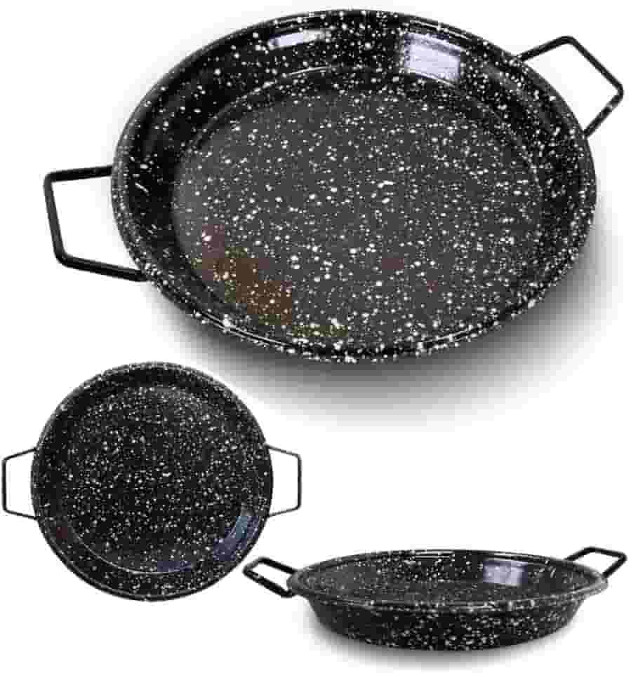 Tacho de Ferro Esmaltado Paellera 50cm Diâmetro