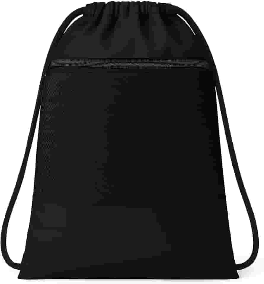 Mochila Esportiva com cordão para Academia Impermeável 68x46cm 40L Bolso Tela Respirável Treino Natação Viagem