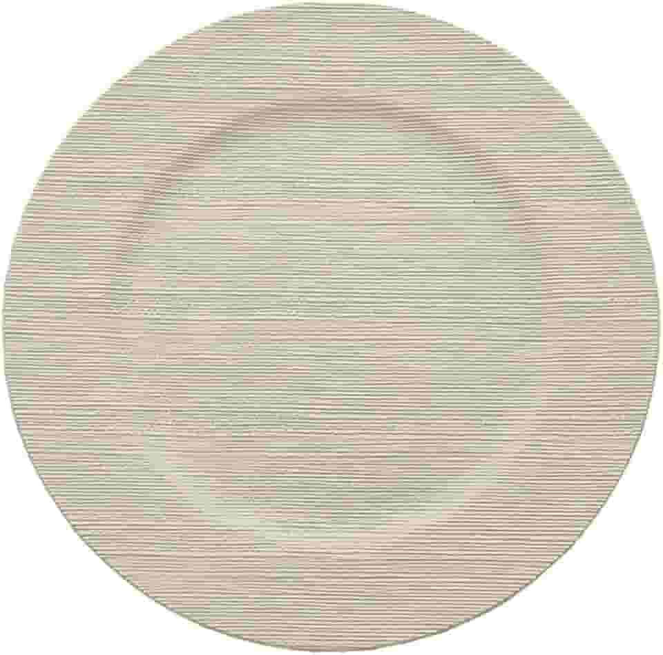 Mimo Style Sousplat Linho Beige - Produzido em Plástico Com Boa Estabilidade Térmica e Excelente Qualidade; Moderno e Versátil, Elegante e Charmoso Ideal Para Mesa Posta Em Buffets Eventos e Ocasiões