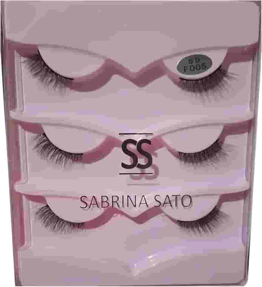 Cílios Postiços, Modelo Gatinha, 3 Pares, Estilo Natural, Acabamento Premium, Alongar Parte Externa - Maquiagem SSabrina Sato
