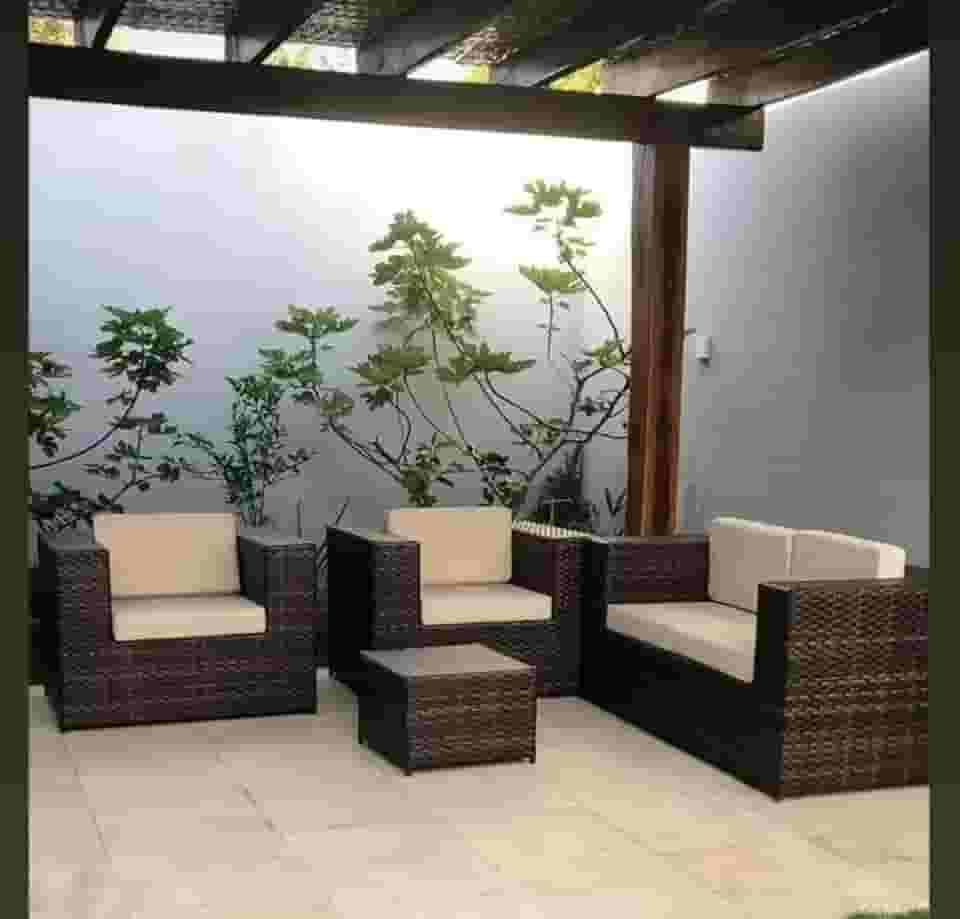 Sofá Para Varanda, Jogo Área Externa, Varanda, Jardim Móveis (Argila)