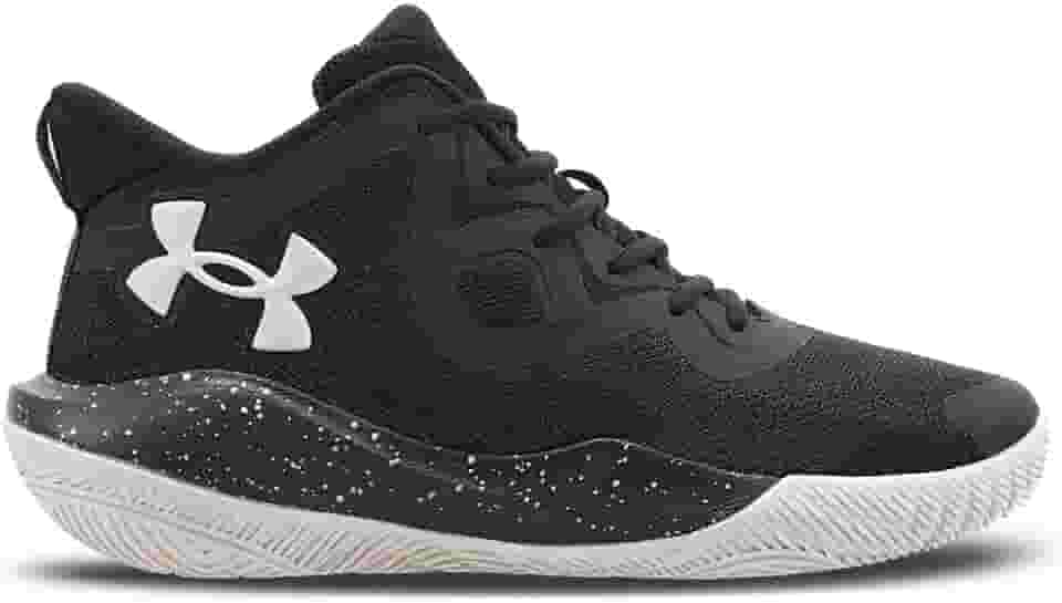 Tênis De Basquete Under Armour Bankshot SE Masculino - Preto/Branco/Prata Metal