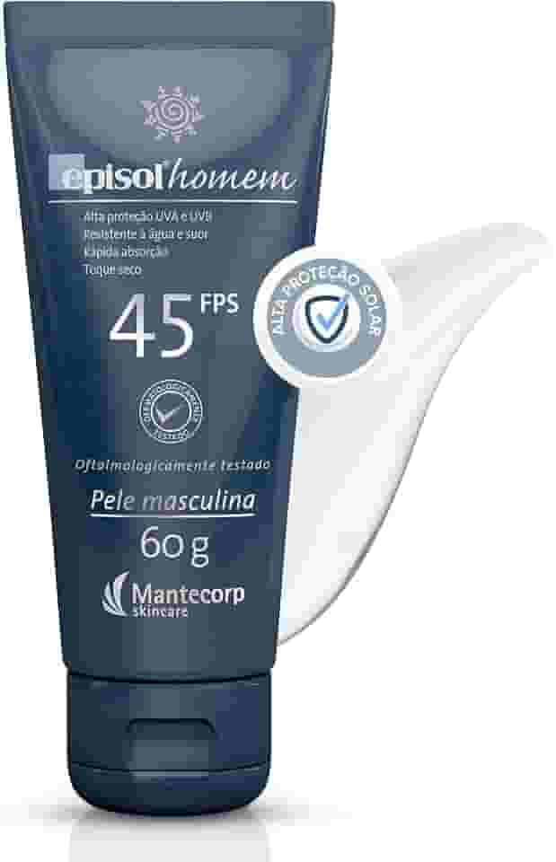 Protetor Solar, Homem FPS 45, 60g, Episol, Mantecorp Skincare, Multicor