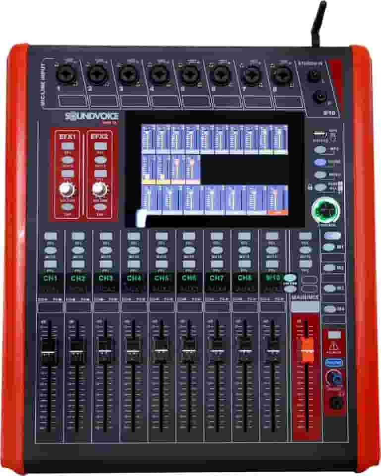 Mesa De Som Digital Soundvoice Shift 12 Efeito 6 Auxiliares Banda Igreja Evento