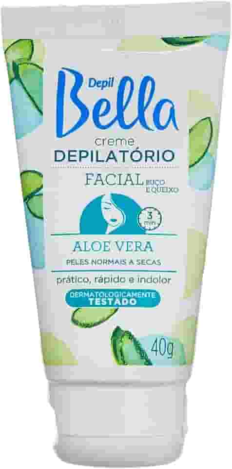 Creme Depilatório Facial, Aloe Vera, Depil Bella, 40G