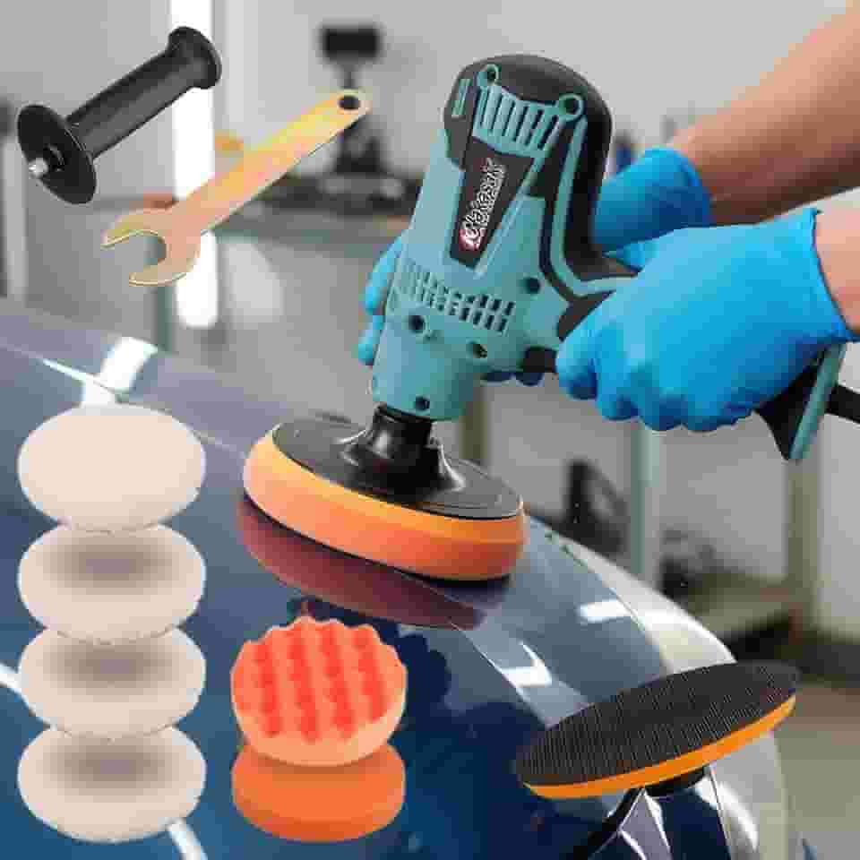 Politriz Polidor Lixadeira Elétrico Automotivo Multifuncional 900w 5 Polegadas Profissional Azul (110v Azul)