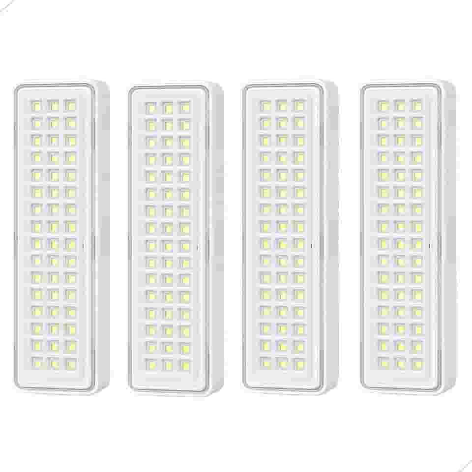 Luminária de Emergência Recarregável com 60 LEDs 110v e 220v Portátil para Iluminação Segura (4)