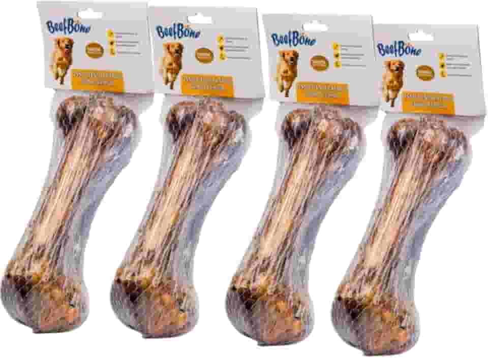 Beefbone Osso Natural Defumado para Cachorro, 200g, 4 Unidades, Sabor Suíno