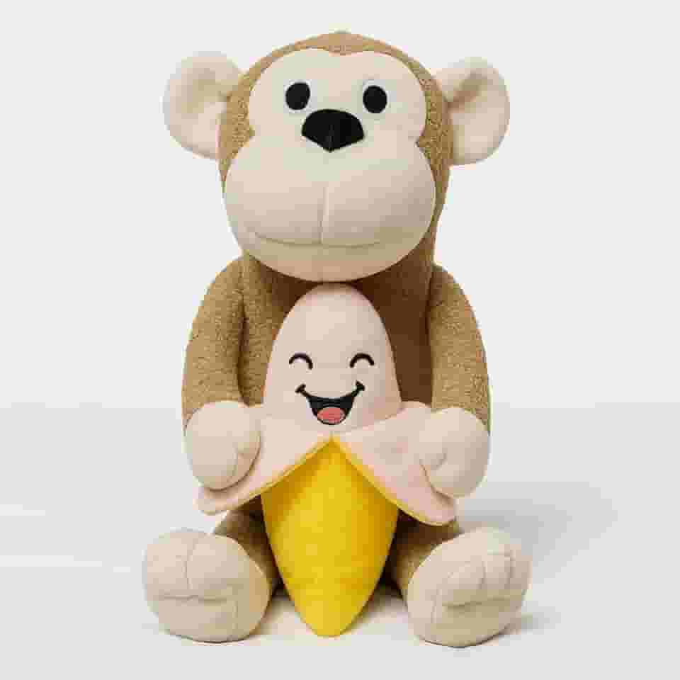 kit Mordedor Pet Macaco com Banana Cachorro Cães Brinquedo Pet para Yorkshire Mini Shitzu Pinscher Chihuahua Filhotes Spitz