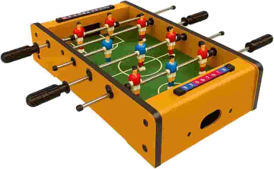 Mini Mesa Pebolim Futebol Totó Madeira Jogo Brinquedo Criança