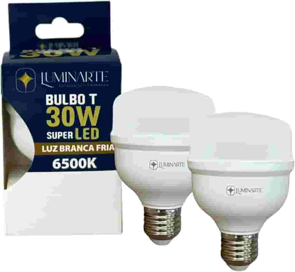 Kit Lâmpadas Led Bulbo 30w E27 Branco Frio Bivolt Inmetro Luminarte (Kit 2 Unidades)