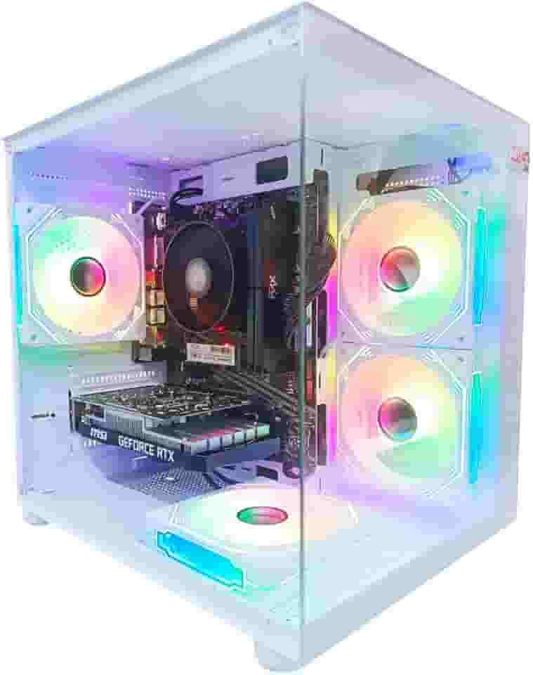 PC Gamer Branco Ryzen 5 5500, 16GB DDR4, SSD NVMe 1TB, GeForce RTX 3050 6GB, Windows 11 Pro