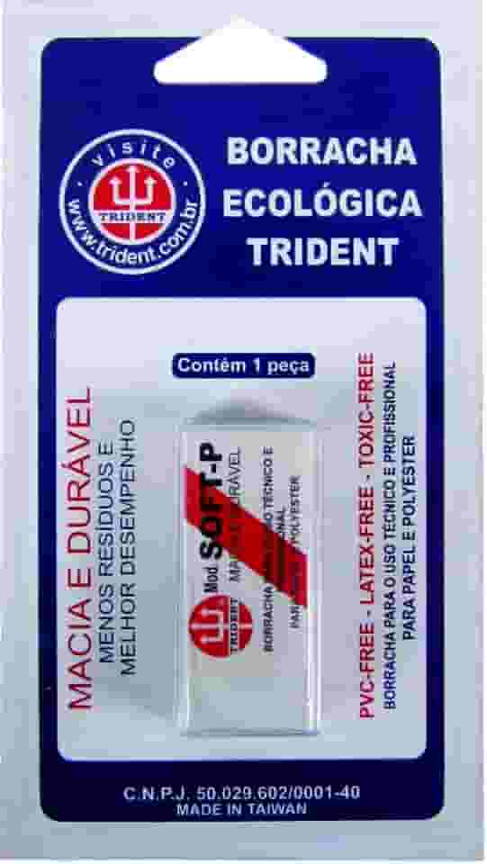 Borracha, Trident, Soft-Pb, Branca, Pequena