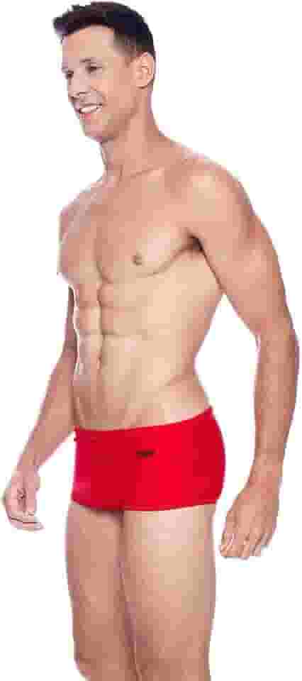 Sunga Tradicional, Speedo, AcquaPlus, Tecido Liso Resistente ao Cloro e Filtro Solar, tamanho GG2 - Vermelho