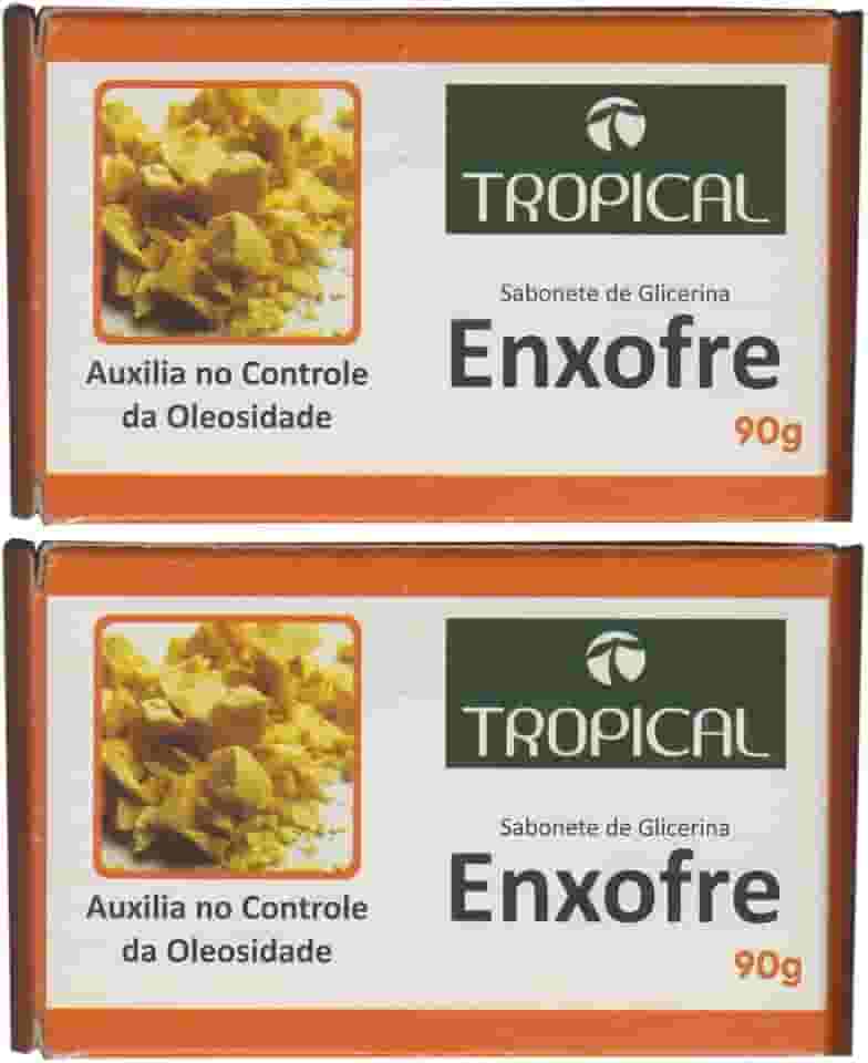 Sabonete de Glicerina Enxofre 90g Tropical | Kit 2 Barras