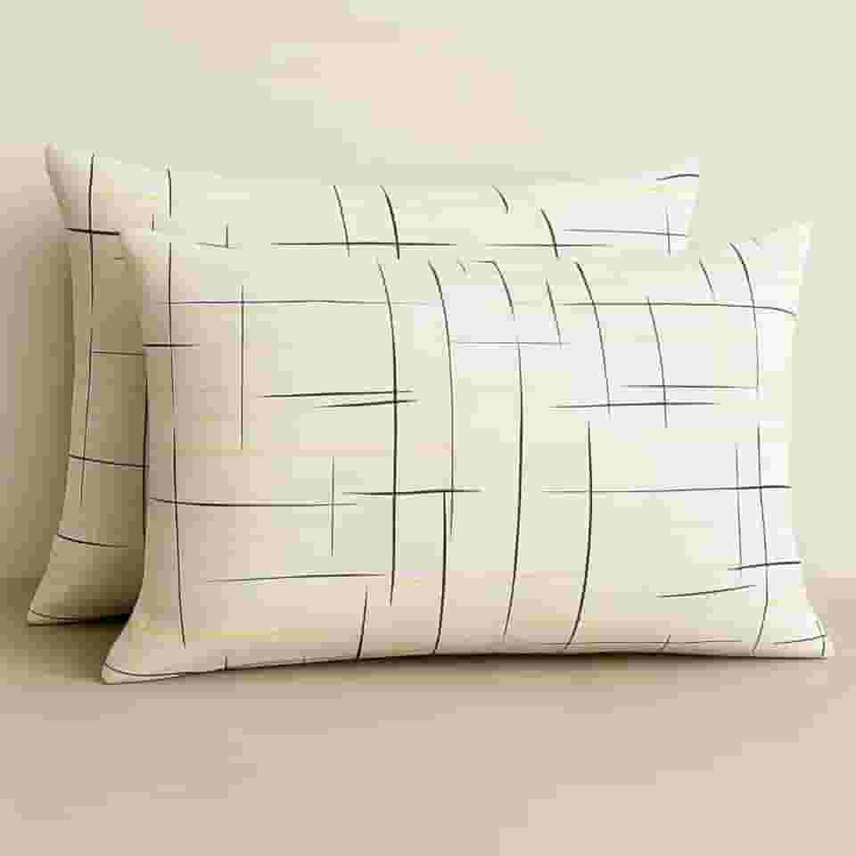 2 Fronhas Avulsas de Malha Estampada COZZILAR - 100% Algodão, 70x50 cm, Conforto e Beleza para seu Quarto - Par com Zíper Escondido (Modelo 10)