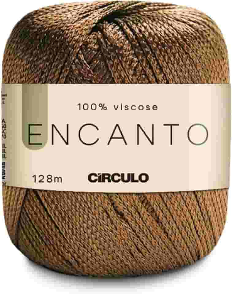 Linha Fio Encanto Para Croche/Trico 128m Circulo 100% Viscose - Saibro