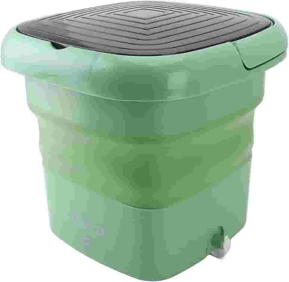 Generic Máquina de Lavar Portátil, Máquina de Lavar Dobramento Eficiente 100-240V 9L para Dormitório Doméstico (Plugue da UE)