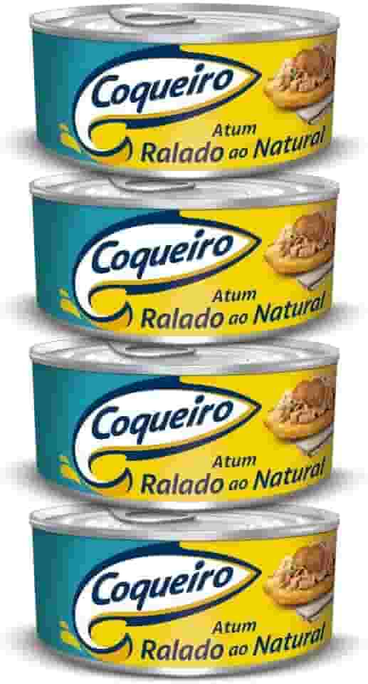 Atum Coqueiro Ralado ao Natural 4 Ltas 170g